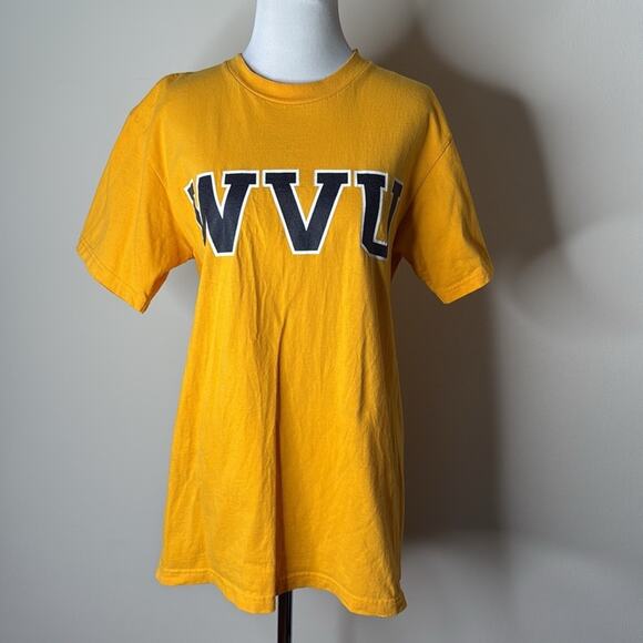 WVU Champion Gold Graphic T-Shirt - Picture 1 of 4